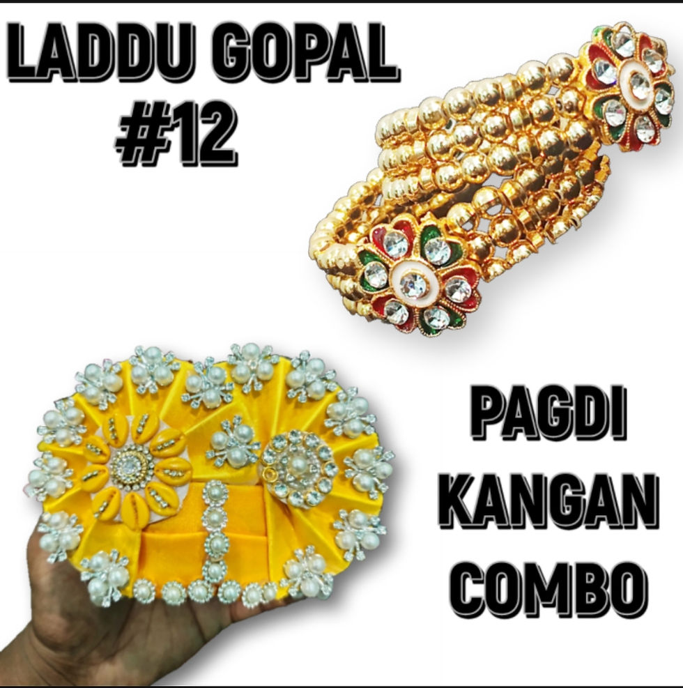 Divine Laddu Gopal Dress Combo: Two 4-5 Number Outfits & Surprise Gift