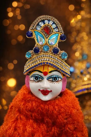 Thakur Ji, Kanha Ji, Gopal Ji, Radha Rani Durga Mukut 2 Inch