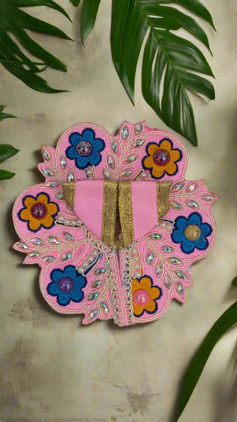 Laddu Gopal Dress Size 0 Flower Design ( Dress Only)