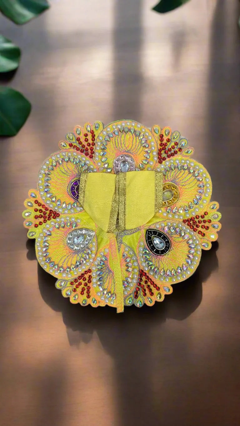 Laddu Gopal Dress Size 4 Premium Design (Dress Only)