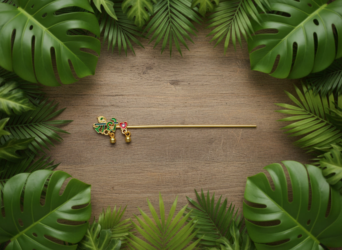 Radhe Radhe Bansuri for Gopal Ji Sringar Size 0 to 6 Number Gopal Ji