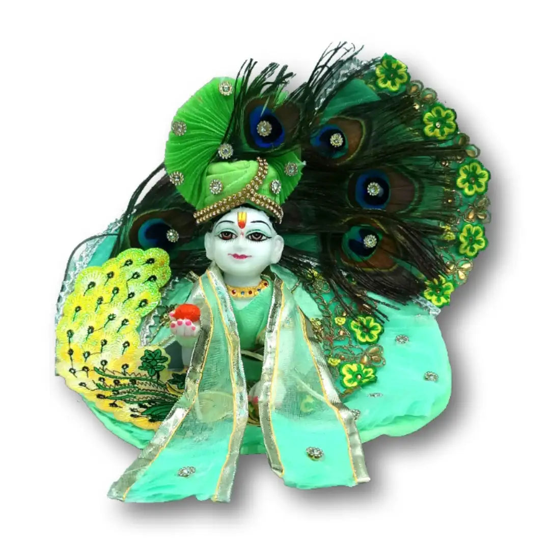 Premium Design Laddu Gopal Dress Size 2-6 With Mukut Combo