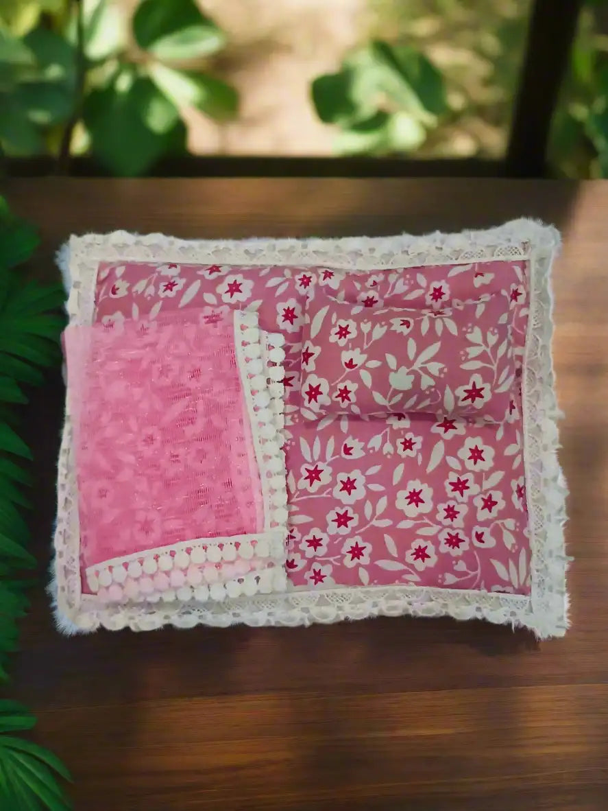 Laddu Gopal Takiya Pillow Set Size 2 ( Pack of 2 ) Cotton Mix