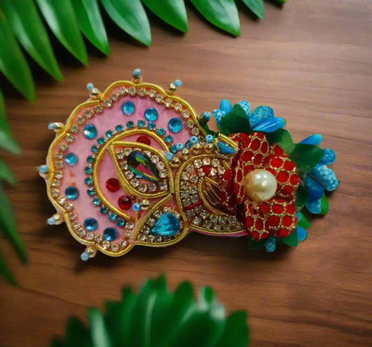 2 Pcs Laddu Gopal Heavy Mukut for 2 Number Laddu Gopal