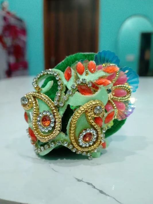 Pack of 2 Laddu Gopal Pagdi for Size 0 Gopal Ji