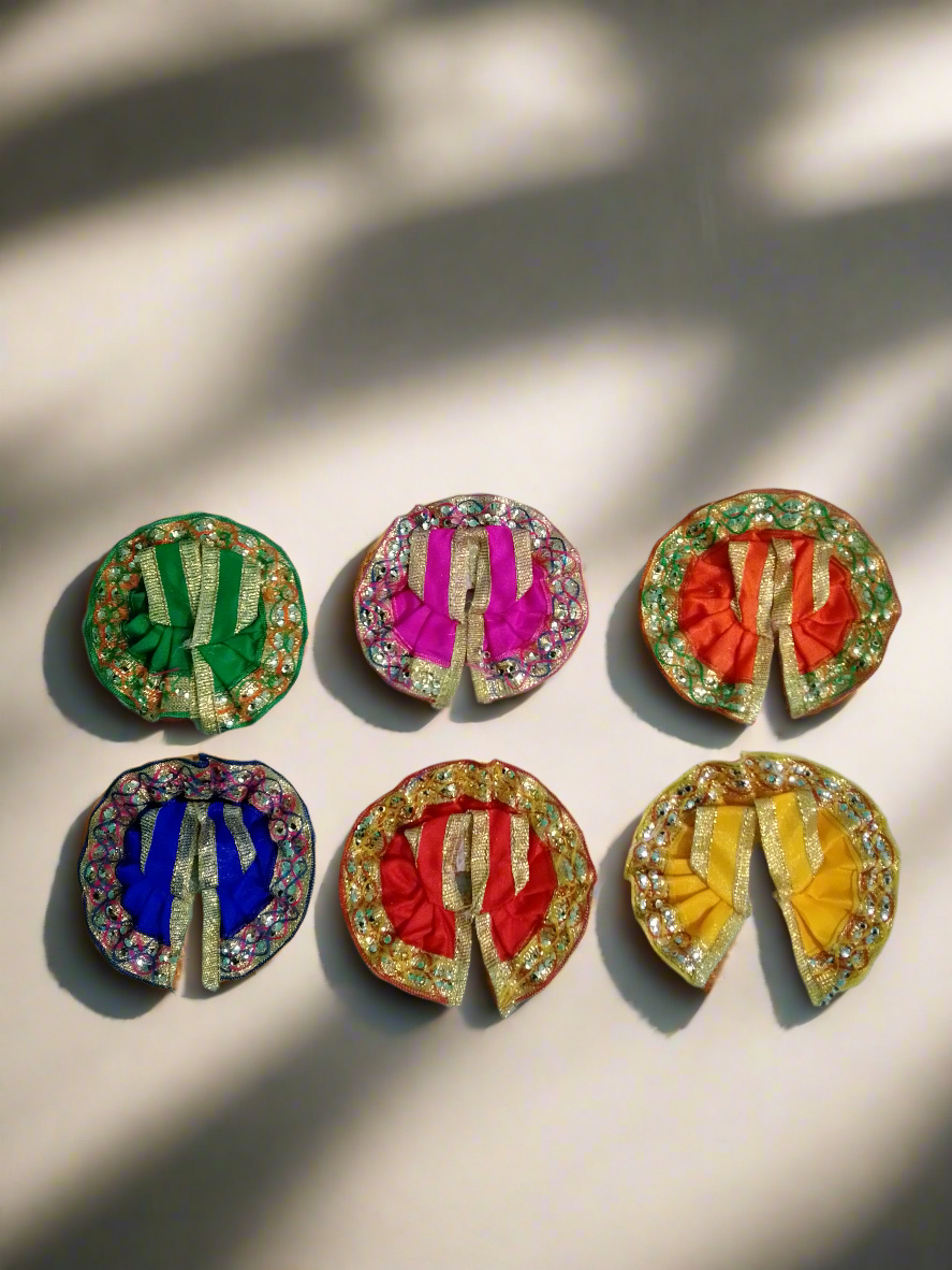 Pack of 6 Cotton Dress for Laddu Gopal Size 0
