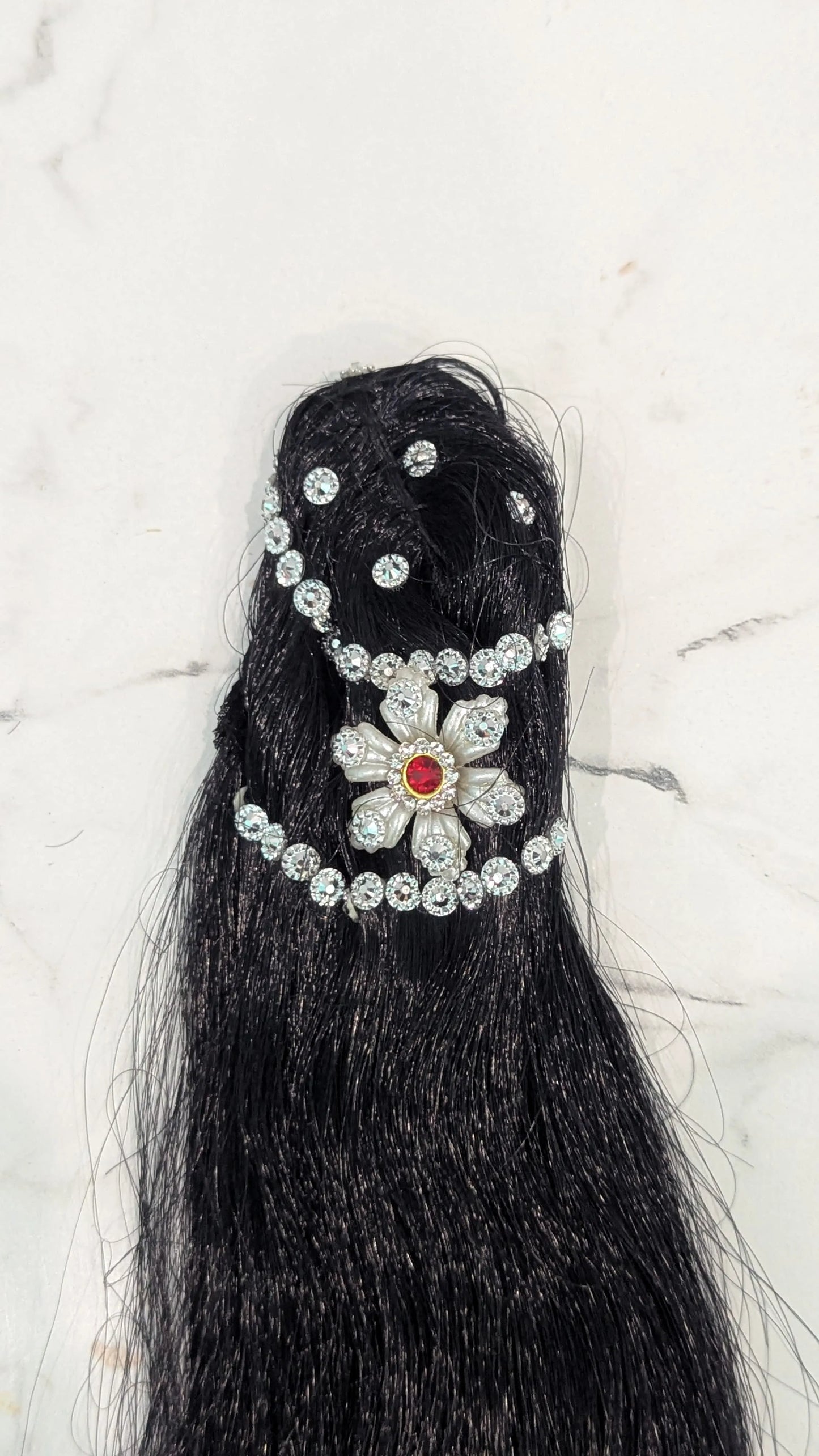 Artificial Hair for 12 Inches Radha Rani Idol (1 Pc)
