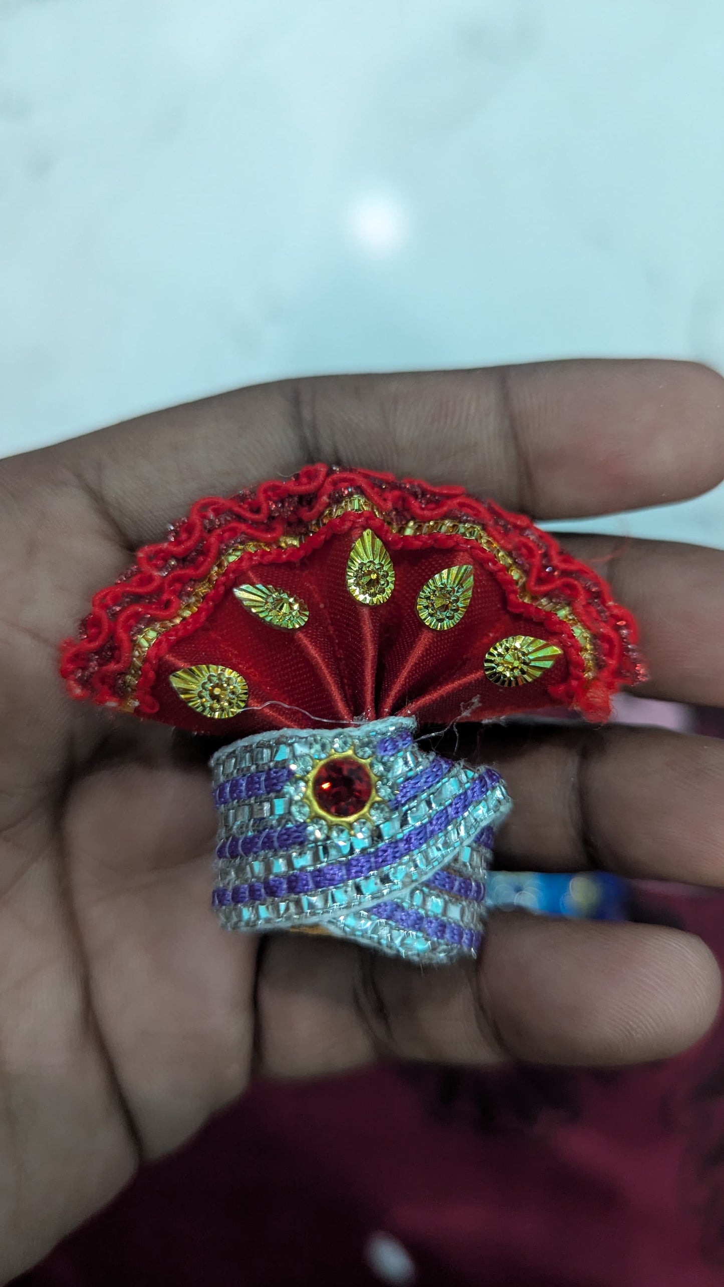 Pack of 6 Laddu Gopal Pagdi Size 1
