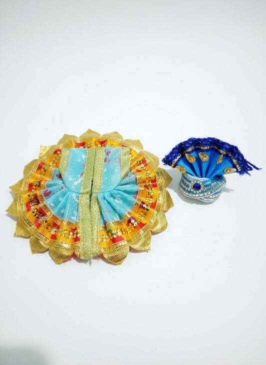 Size 0 Laddu Gopal Dress with Pagdi