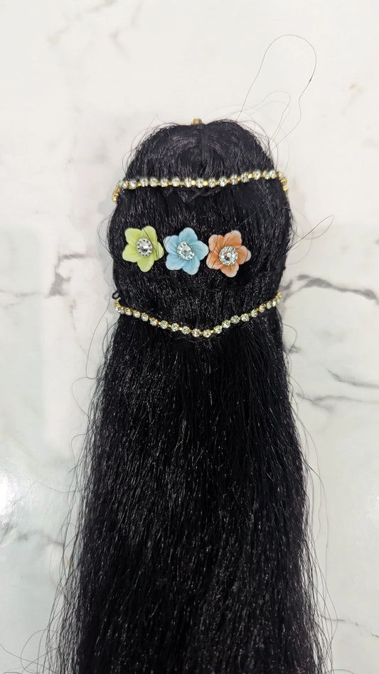 Artificial Hair for 12 Inches Radha Rani Idol (1 Pc)