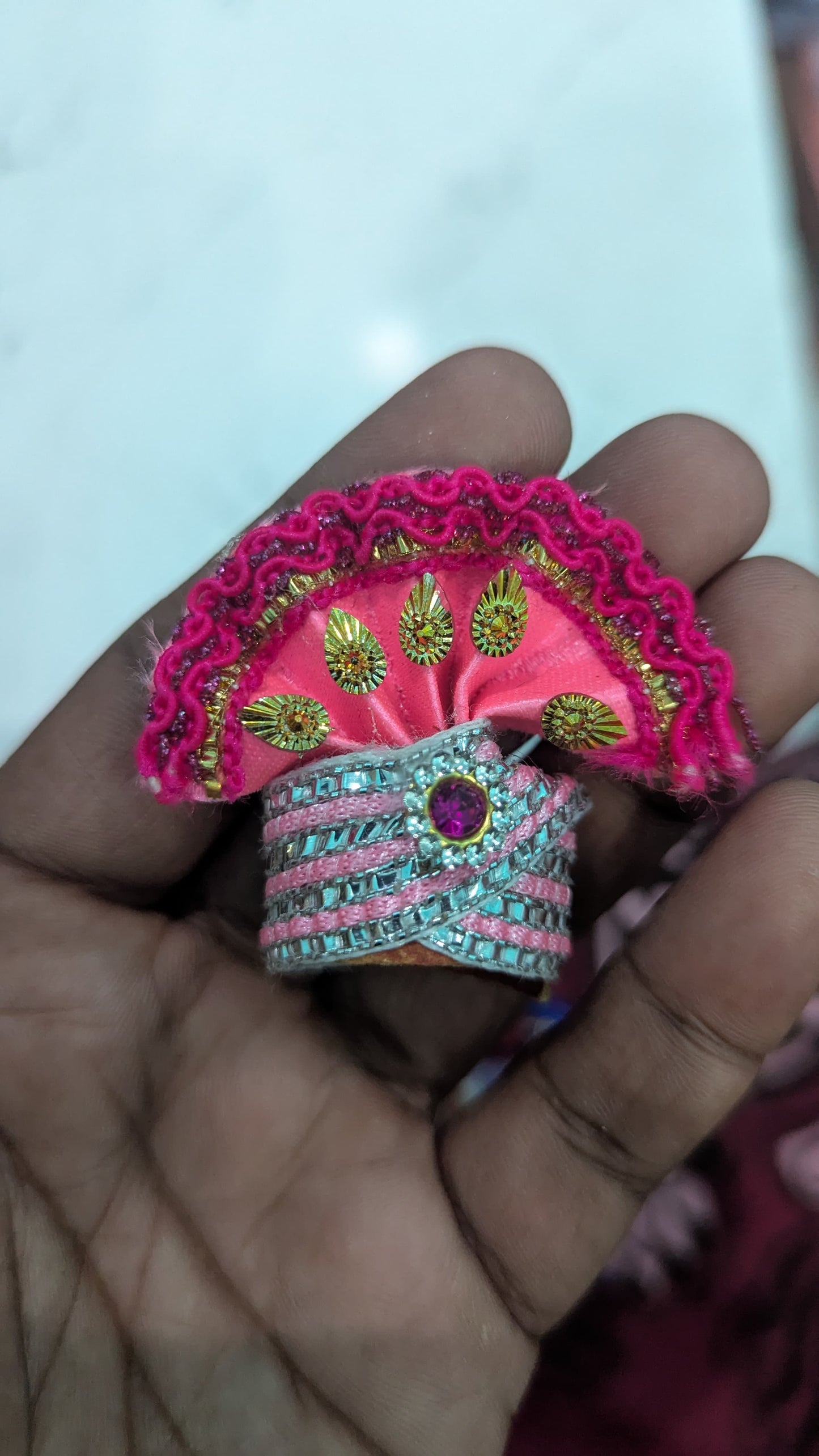 Pack of 6 Laddu Gopal Pagdi Size 1