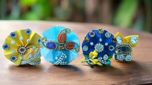 Laddu Gopal Pagdi Size 1 ( Pack of 4 )