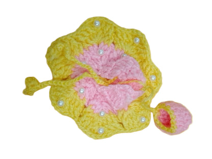 Laddu Gopal Woolen Dress Colour Yellow & Pink Size 0