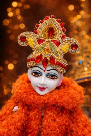 Thakur Ji, Kanha Ji, Gopal Ji, Radha Rani Durga Mukut 2 Inch