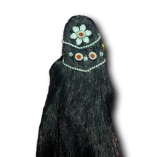 Artificial Hair for 12 Inches Radha Rani Idol (1 Pc)