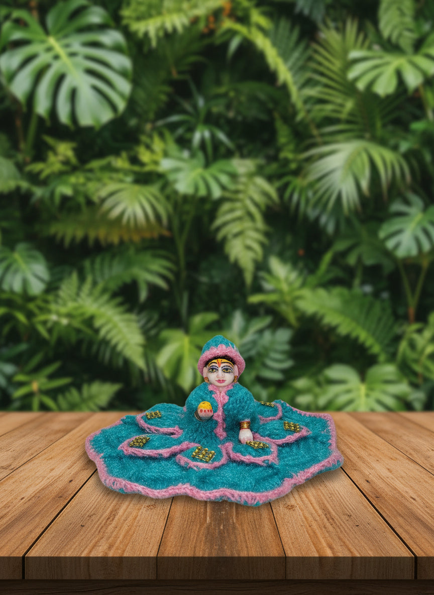 Laddu Gopal Dress Size 5 4-5 Number Colour Blue