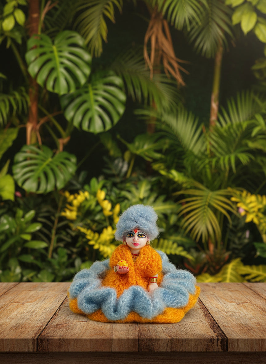 Laddu Gopal 2 Number Woolen Dress