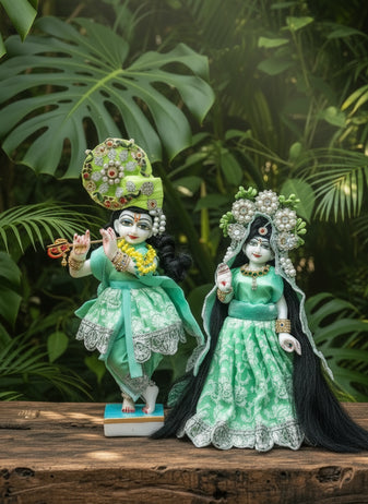 9 Inch Radha Krishna Dress