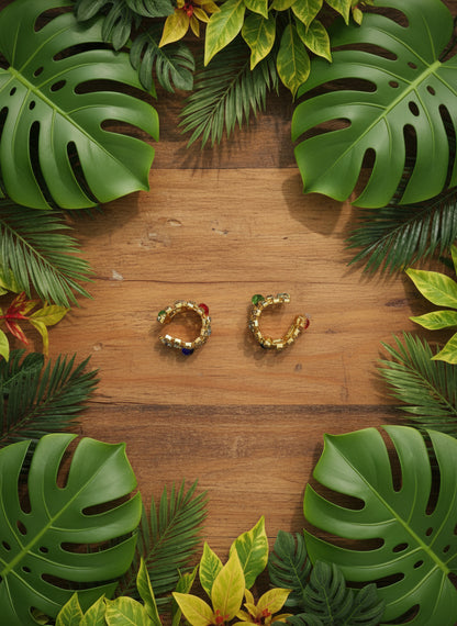 Kada (Bangles) Stone Work for Size 1 Number Gopal Ji (Pack of 2 Pairs)