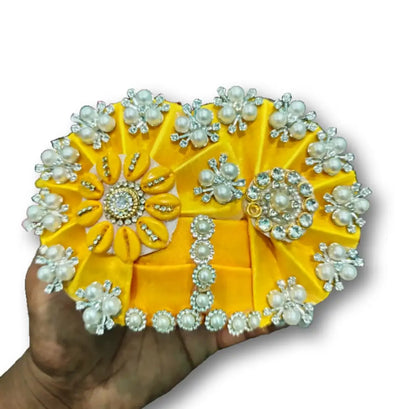 Janmashtami 12 Number Laddu Gopal Pagdi Kangan Combo