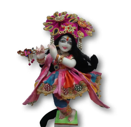 Radha Krishna Idol 12 Inches with Full Sringar