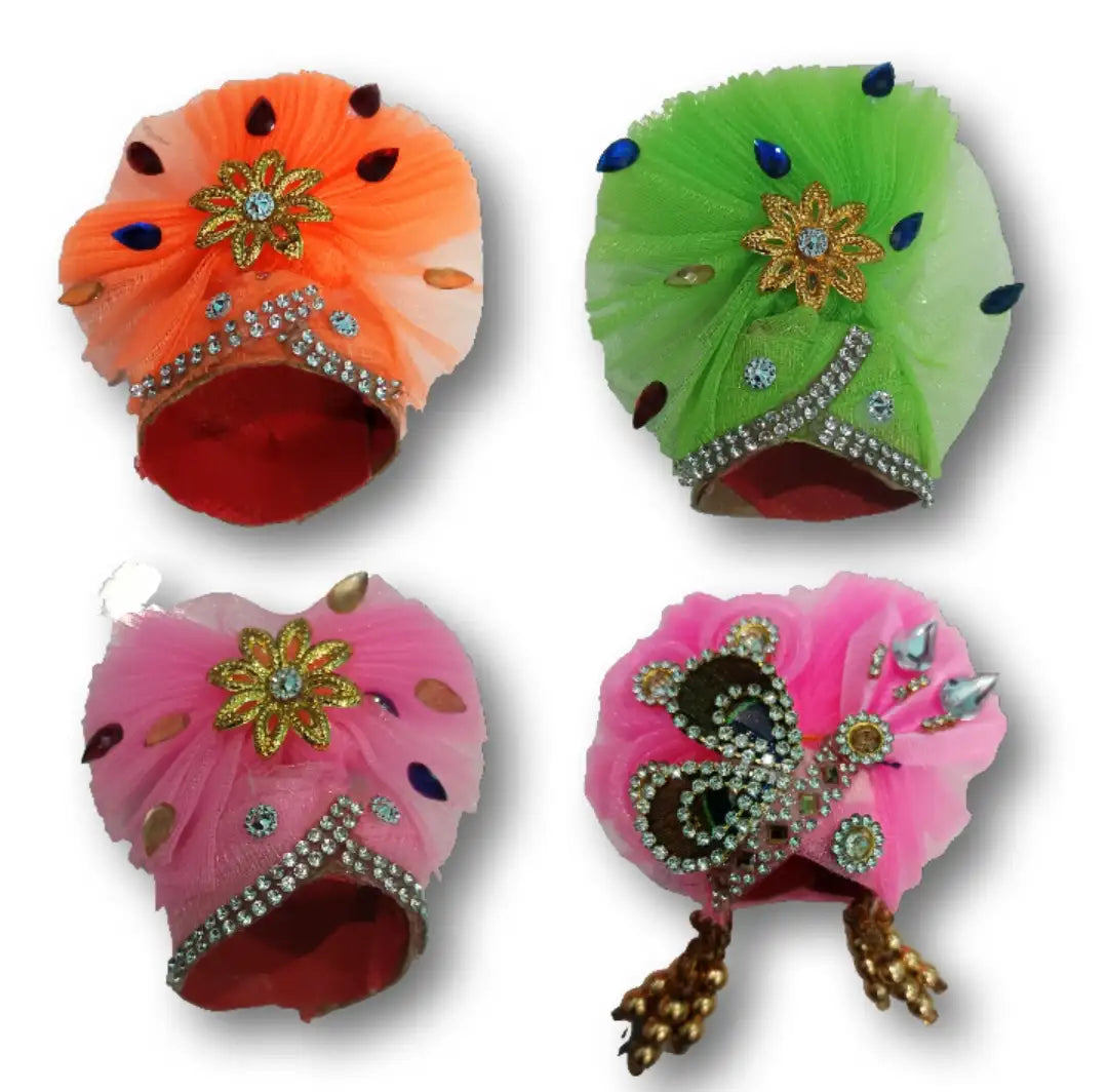 Laddu Gopal Pagdi 4 Sets of Size 2