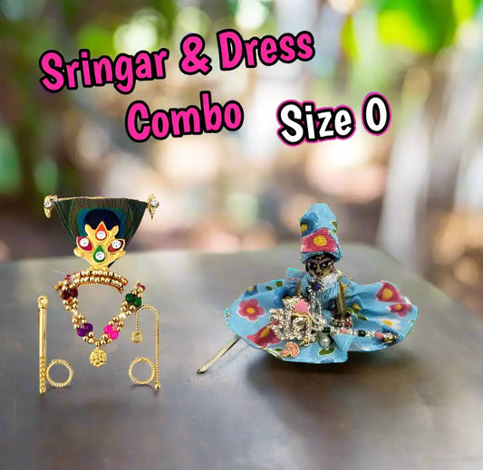 Laddu Gopal Dress and Sringar combo Size 0