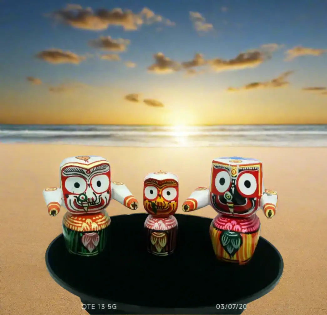 Lord Jagannatha Baldev Subhadra Idol Murti Size Small