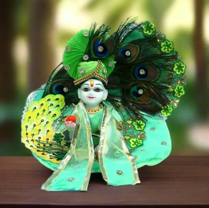 Premium Design Laddu Gopal Dress Size 2-6 With Mukut Combo