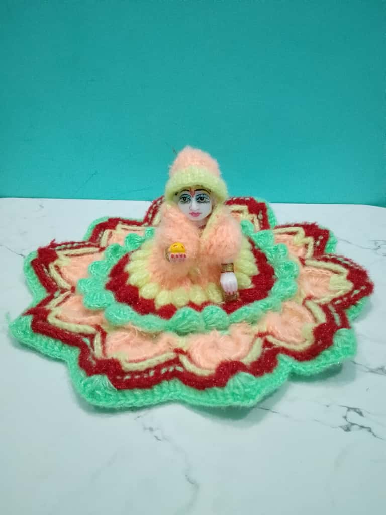 Laddu Gopal Dress Size 4 Number Color Multi