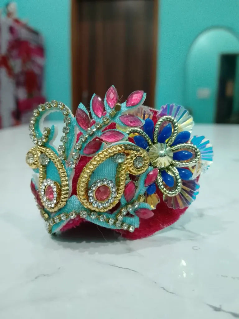 Pack of 2 Laddu Gopal Pagdi for Size 0 Gopal Ji