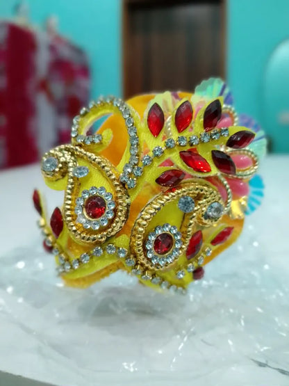 Pack of 2 Laddu Gopal Pagdi for Size 0 Gopal Ji