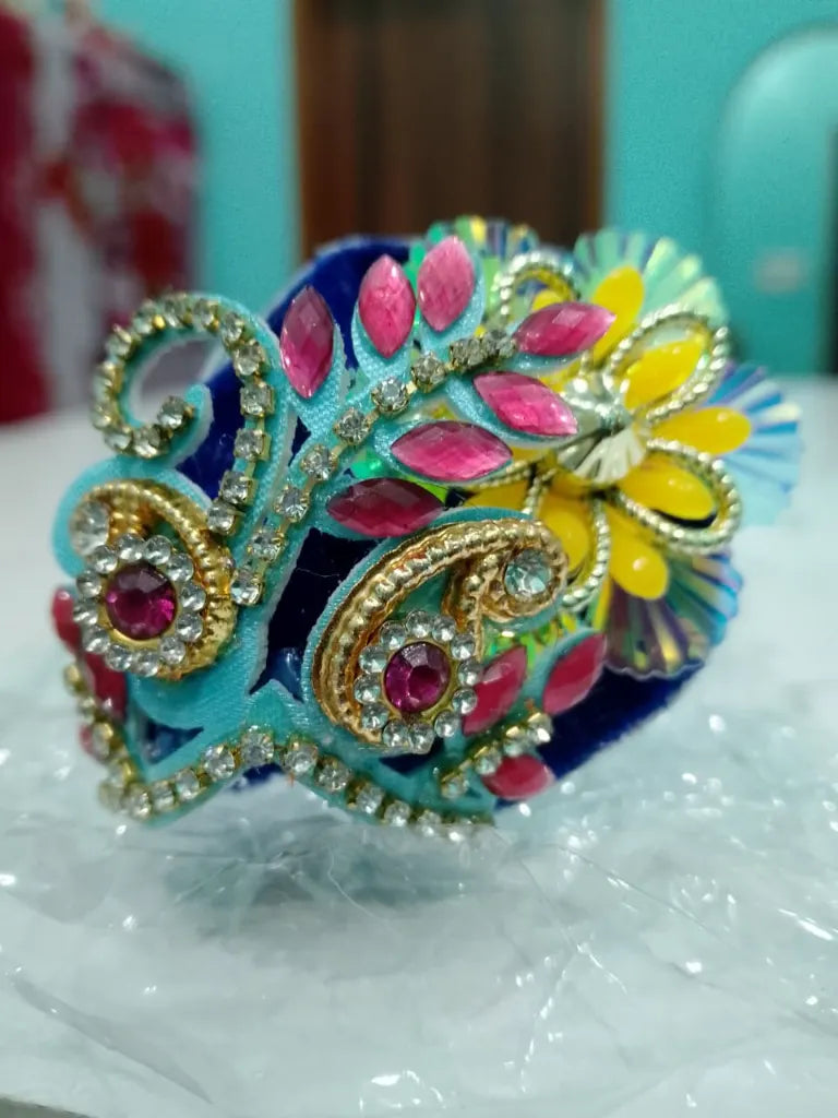 Pack of 2 Laddu Gopal Pagdi for Size 0 Gopal Ji