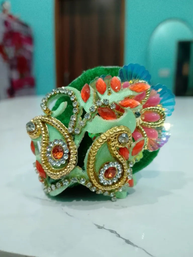 Pack of 2 Laddu Gopal Pagdi for Size 0 Gopal Ji