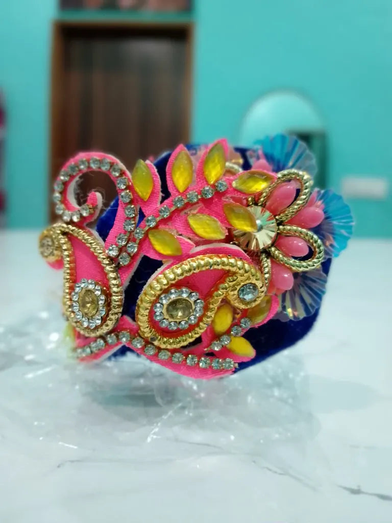 Pack of 2 Laddu Gopal Pagdi for Size 0 Gopal Ji