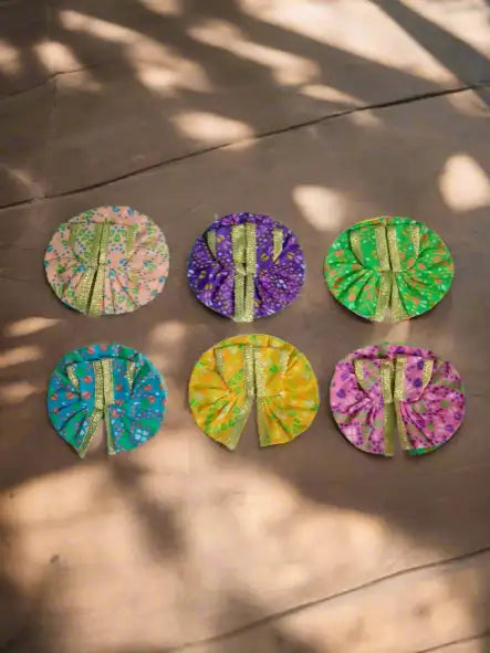 Laddu Gopal Dress Size 0 Pack of 6 in Multiple Colours