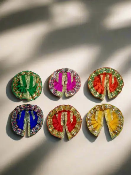 Laddu Gopal Dress Size 0 Pack of 6 in Multiple Colours