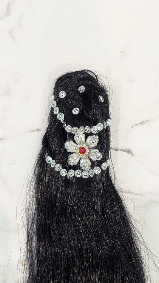 Artificial Hair for 12 Inches Radha Rani Idol (1 Pc)