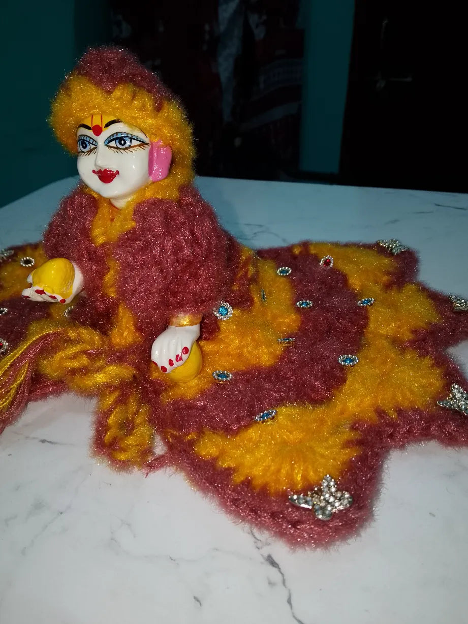 Laddu Gopal Winter Woolen Dress Size 5