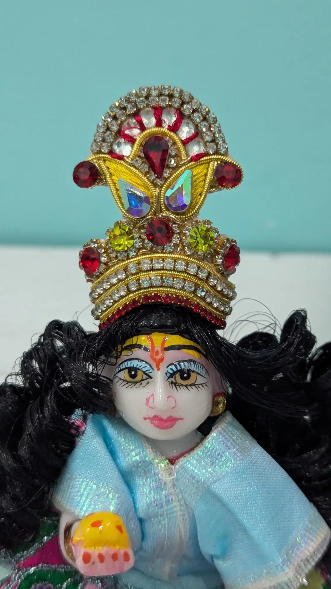 Laddu Gopal Mukut Size 4 Stone Work