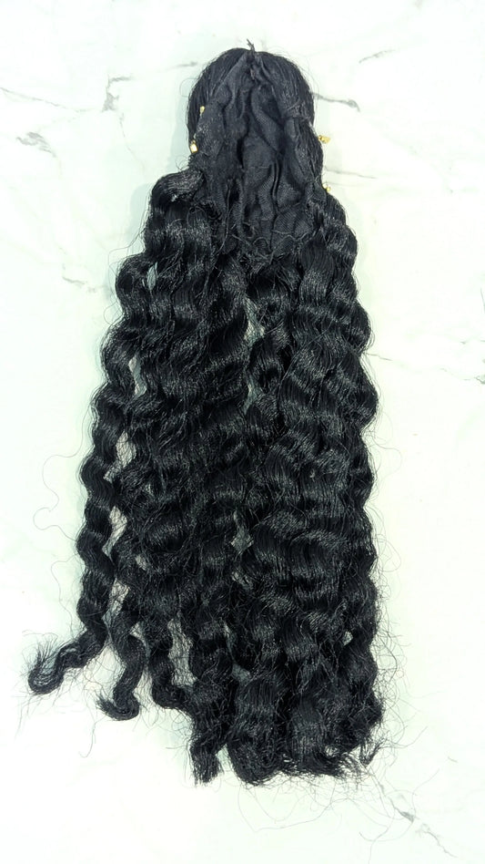 Curly Hair for 12 Inches Radha Rani Idol (1 Pc)