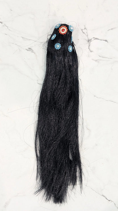 Radha Rani, Durga Ma Artificial Hair for Sringar ( Size 9 inch )