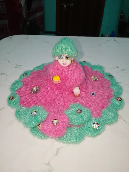 Laddu Gopal Winter Woolen Dress Size 4