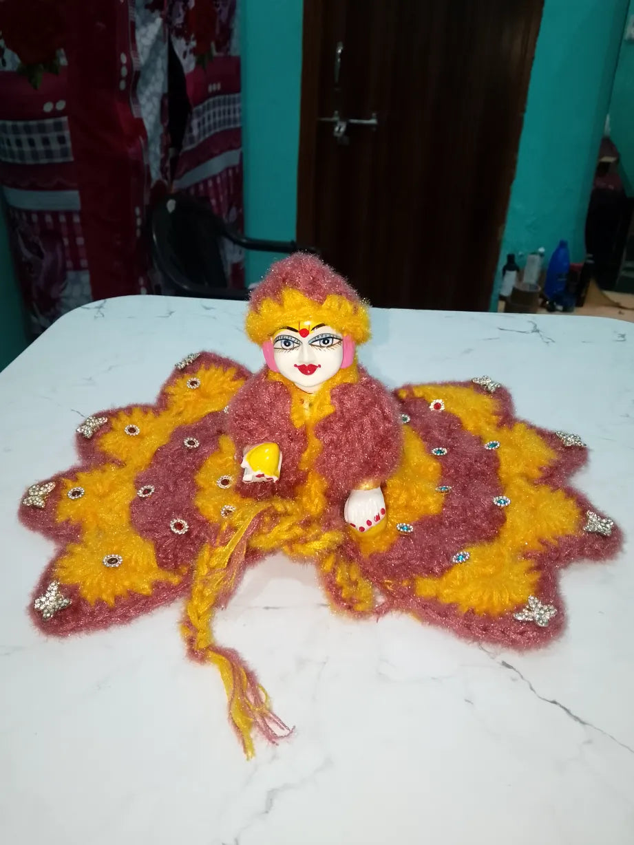 Laddu Gopal Winter Woolen Dress Size 5