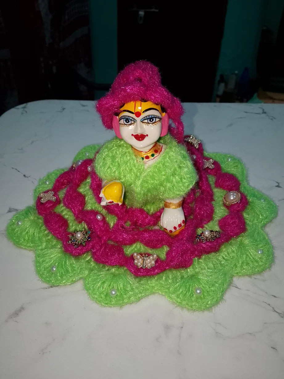 Laddu Gopal Winter Woolen Dress Size 5