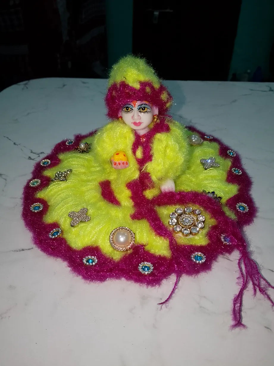 Laddu Gopal Winter Woolen Dress Size 4
