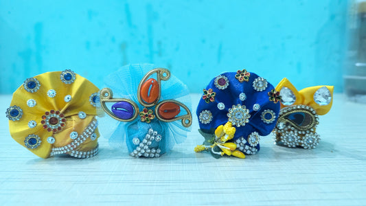 Laddu Gopal Pagdi Size 1 ( Pack of 4 )
