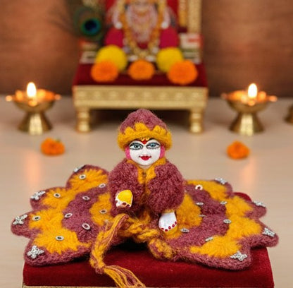 Laddu Gopal Winter Woolen Dress Size 5